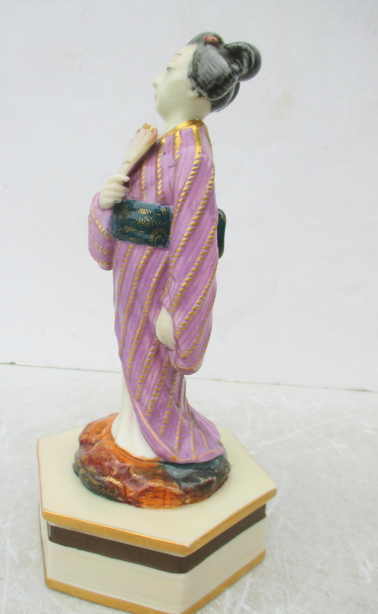 19th Century Royal Worcester Geisha Dated 1874 - 4