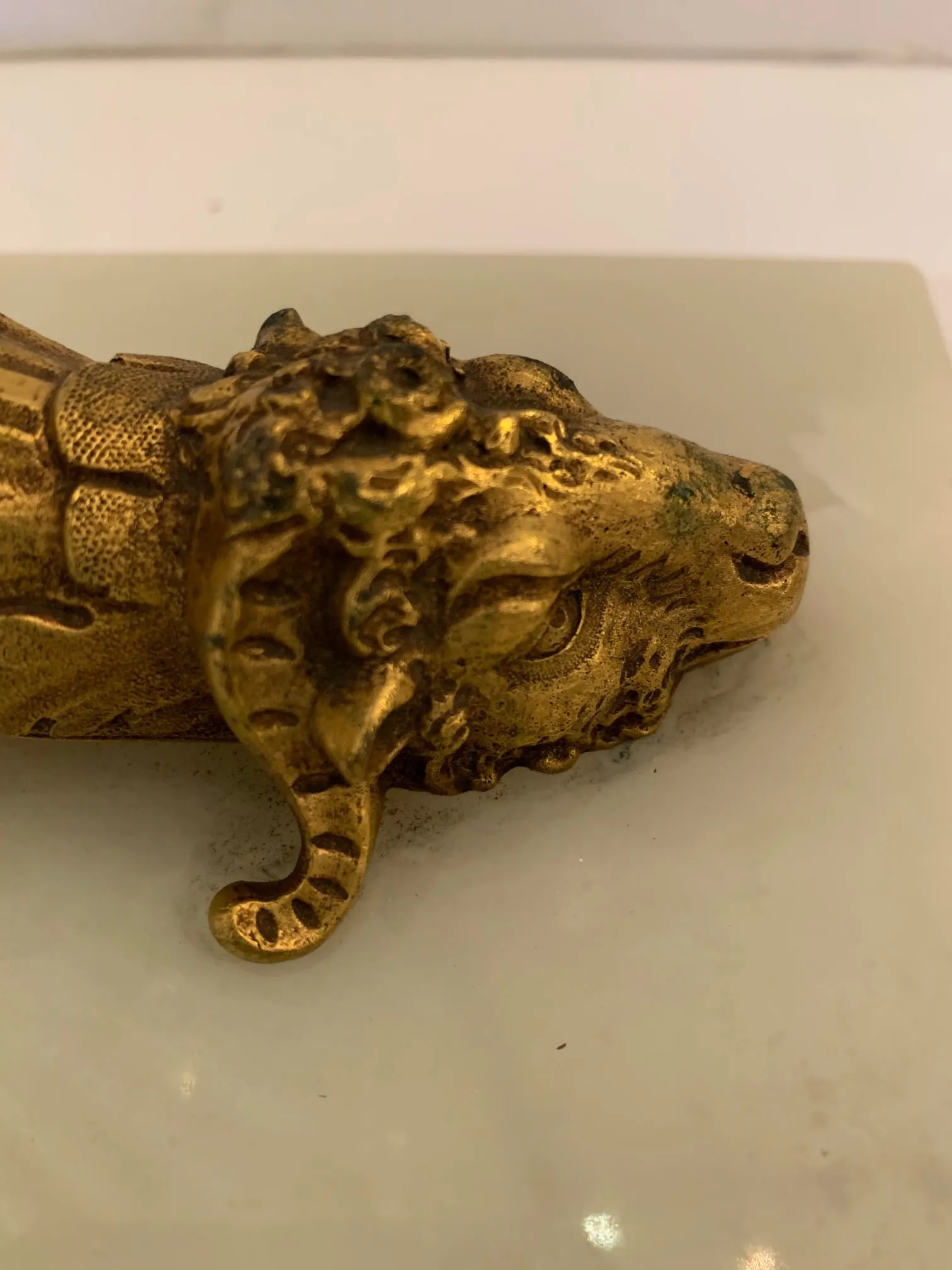 Cut Glass Marble and Bronze Cornucopia -A Pair - 8
