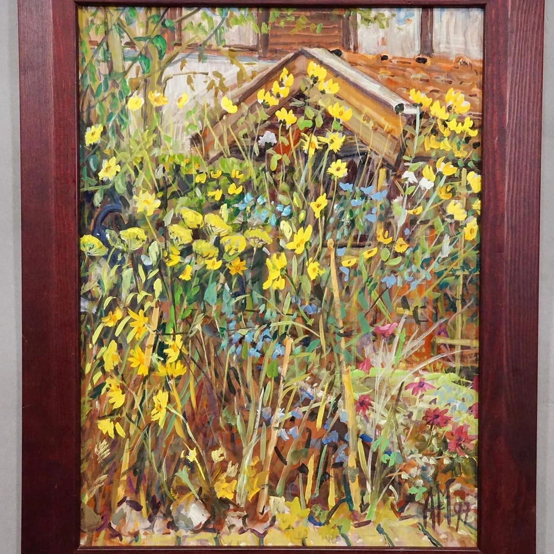 Great Oil Painting of a Garden Scenery, Alexander Michael 1997 - 4