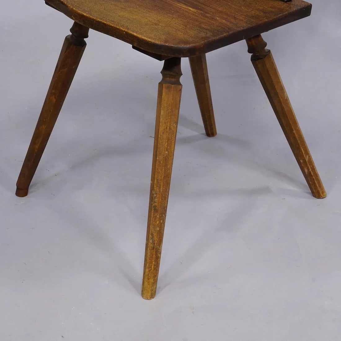 Wooden Carved Bavarian Board Chair Ca. 1900 - 4