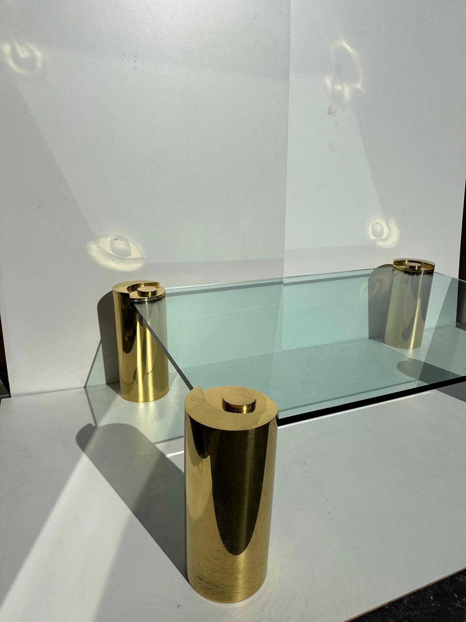 Signed Karl Springer Tubular Brass Coffee Table - 5