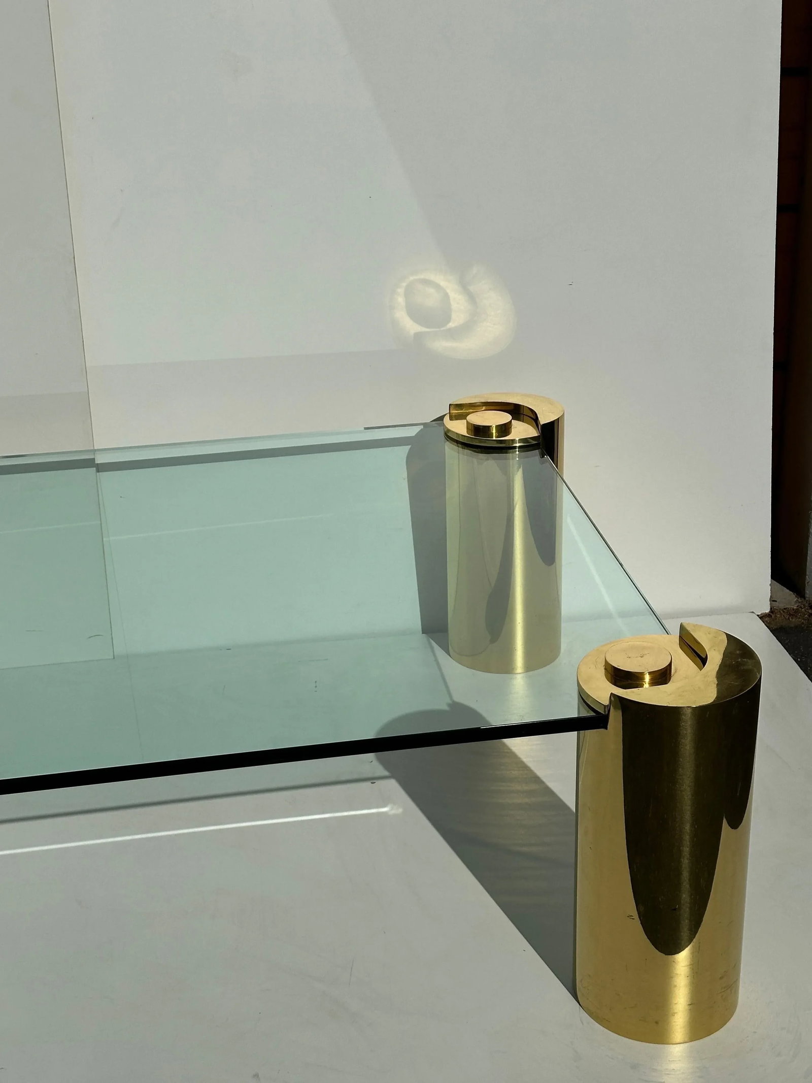 Signed Karl Springer Tubular Brass Coffee Table - 8