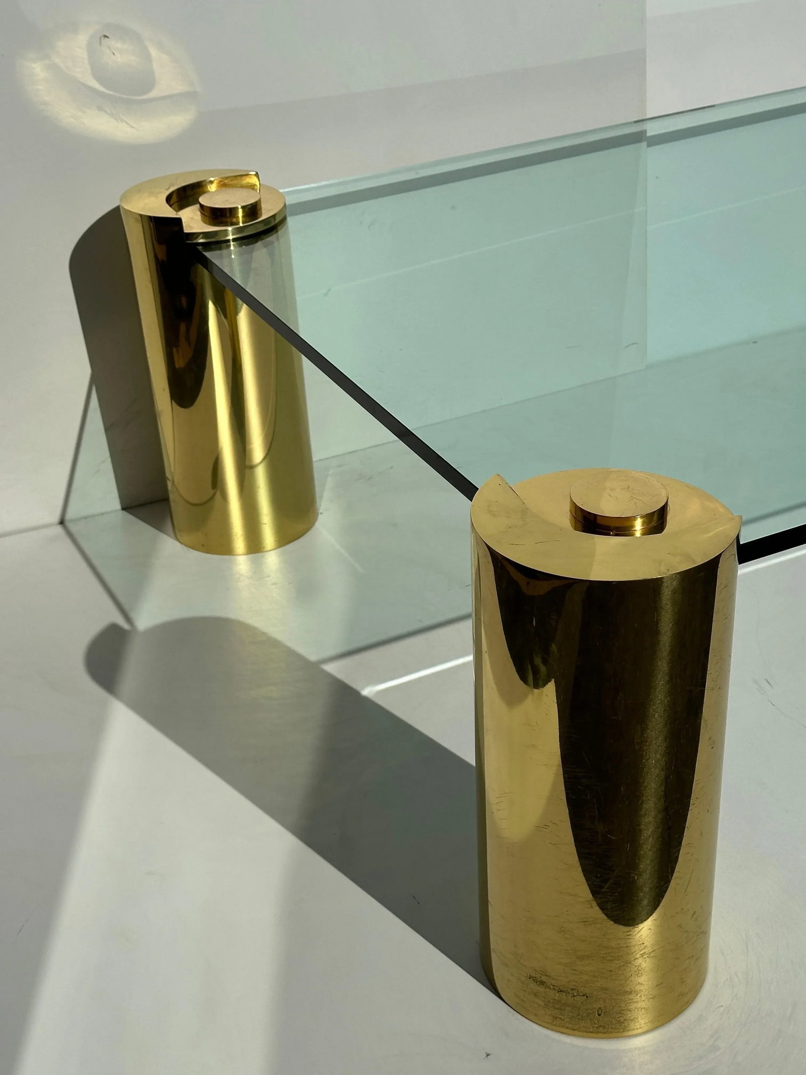 Signed Karl Springer Tubular Brass Coffee Table - 9