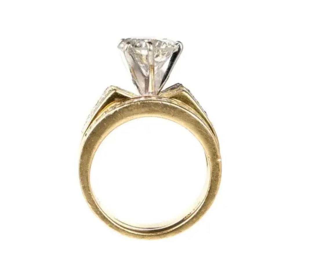 18k Yellow Gold With 5.91 CTW Diamonds Bridal Ring Set - 6