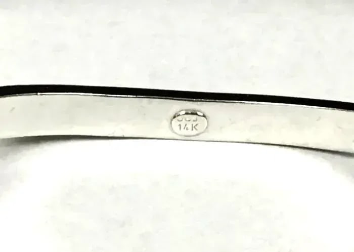 14k White Gold Bracelet - 6