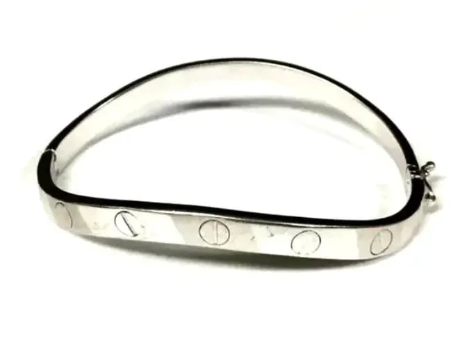 14k White Gold Bracelet - 7