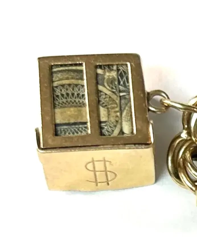Women's Vintage Charm Bracelet 14k Yellow Gold - 6