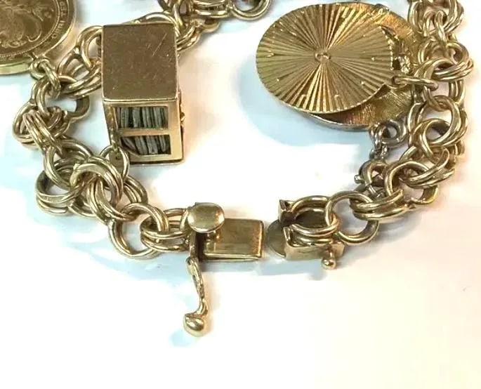 Women's Vintage Charm Bracelet 14k Yellow Gold - 7