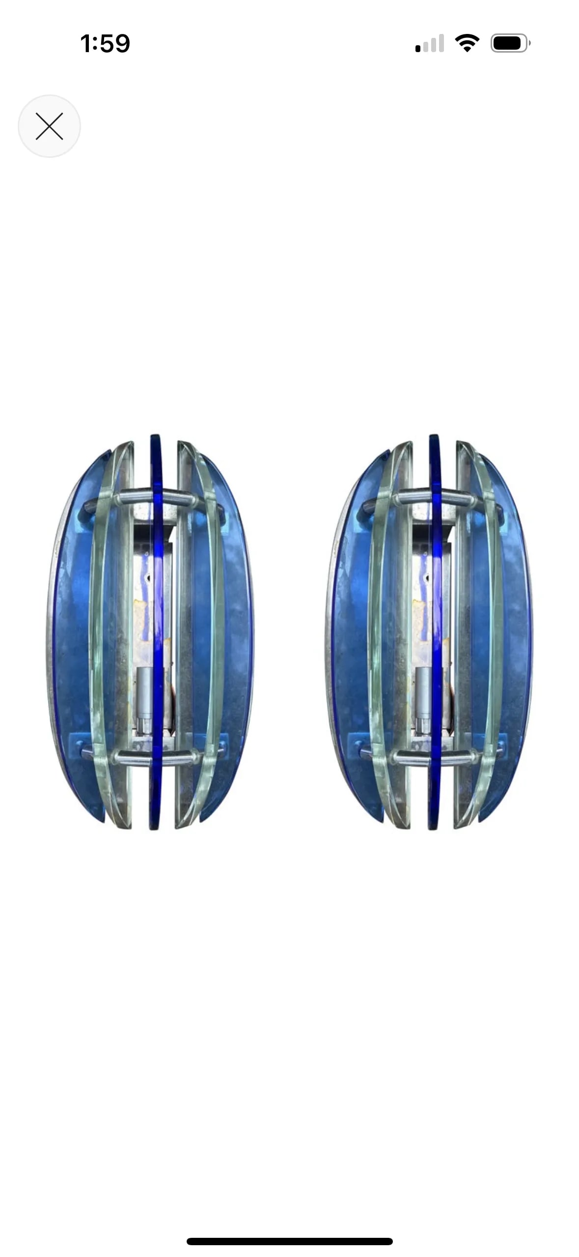 Pair of 1960s Murano Glass Sconces by Veca - 12