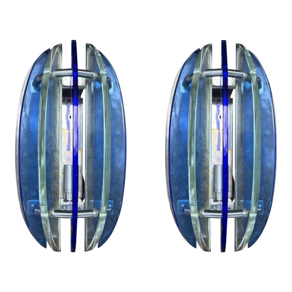 Pair of 1960s Murano Glass Sconces by Veca (1 of 12)