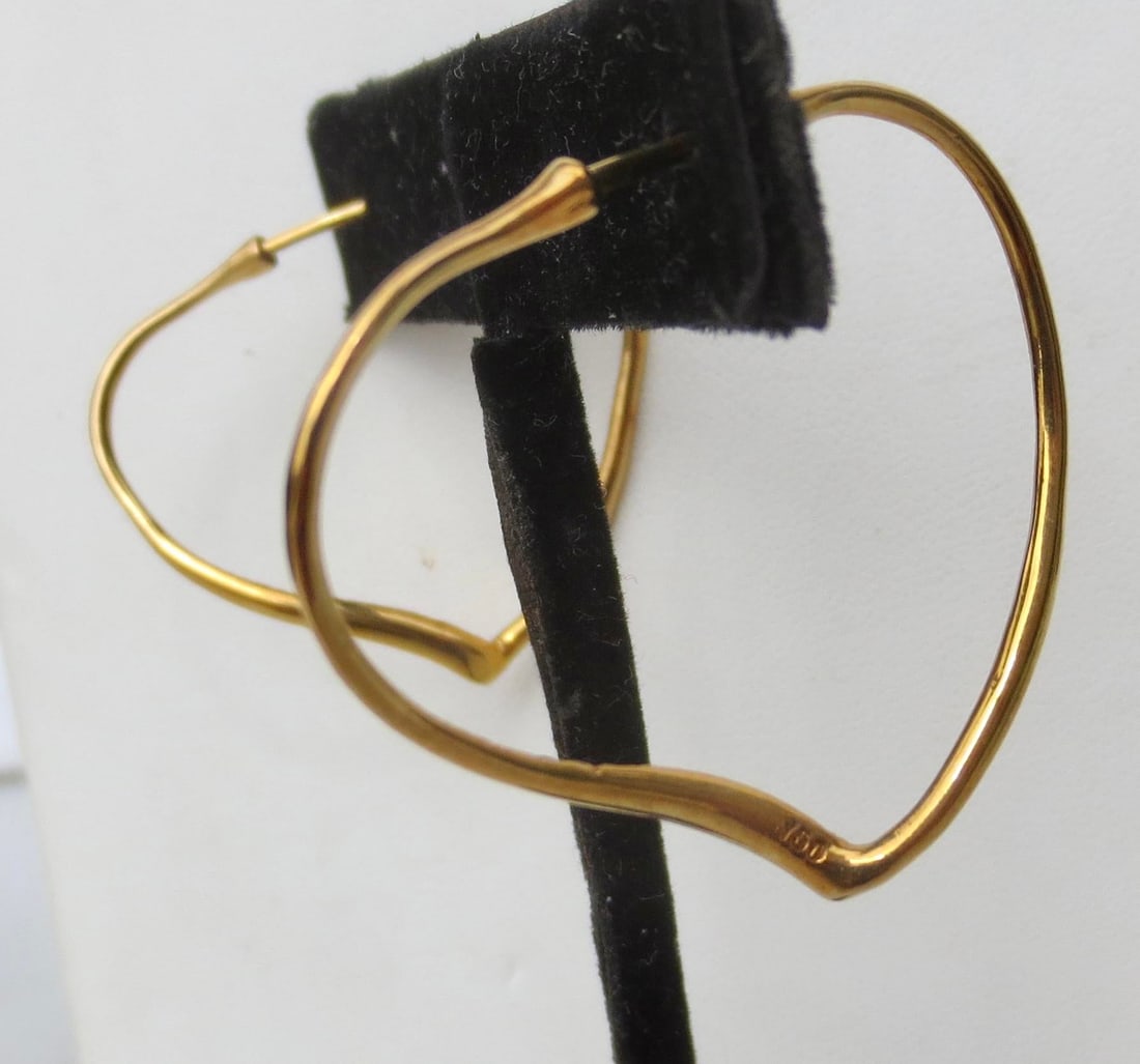 Vintage Elsa Peretti for Tiffany & Co. 24Kt. Earrings - 4