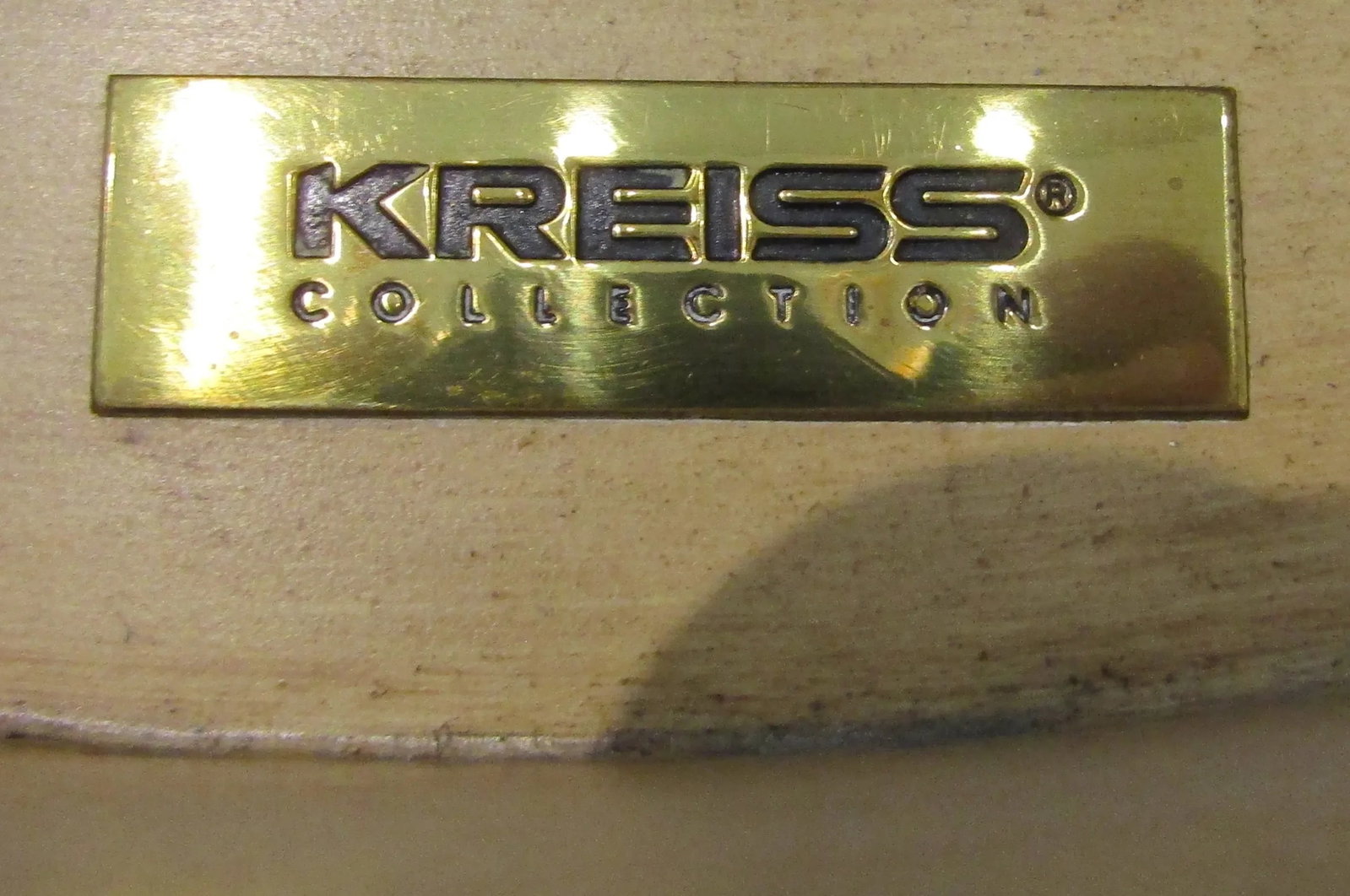 1990s Kriess Renaissance Collection Empire Style End Table Travertine Top - 9