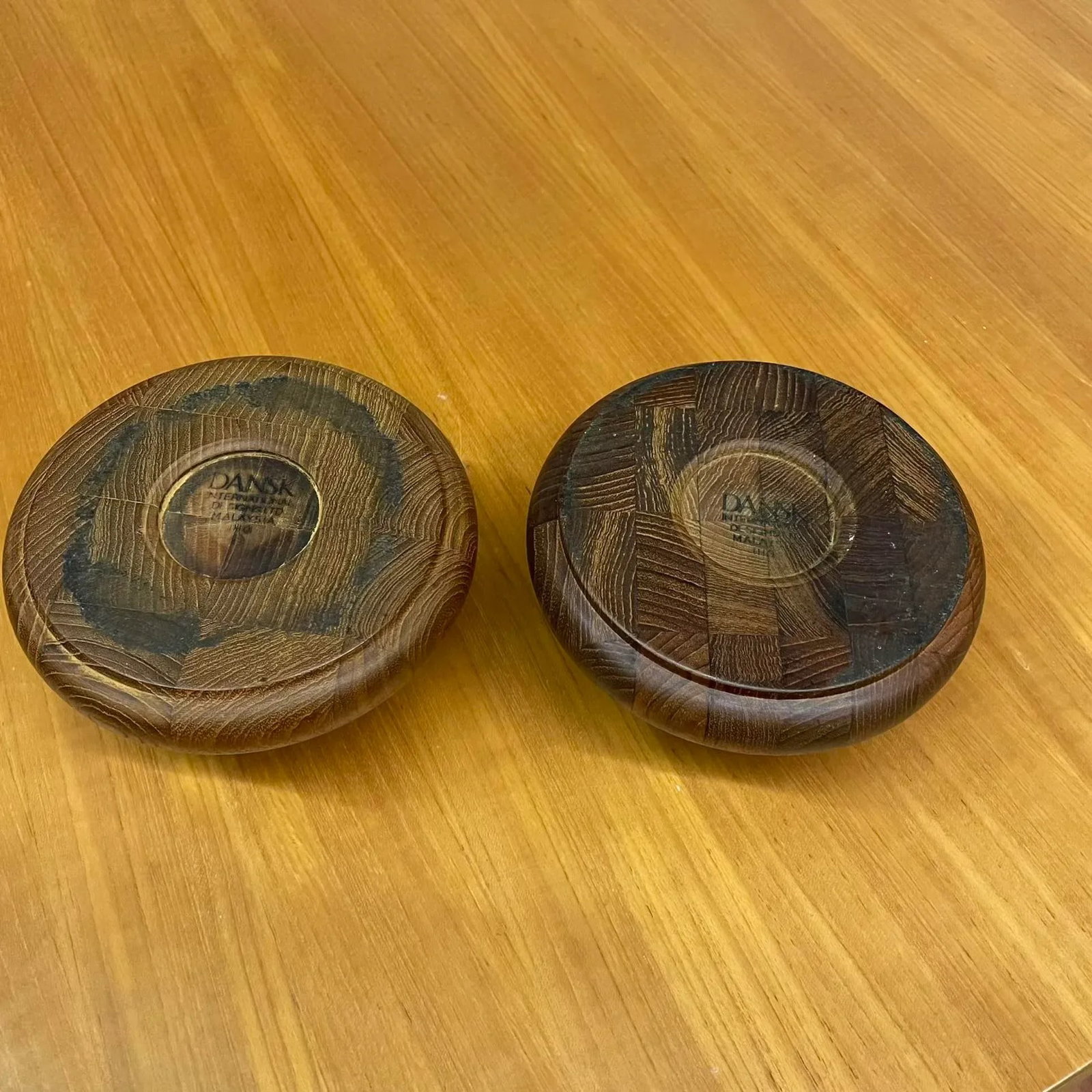 Jens Quistgaard for Dansk Staved Teak Candleholders - A Pair - 9