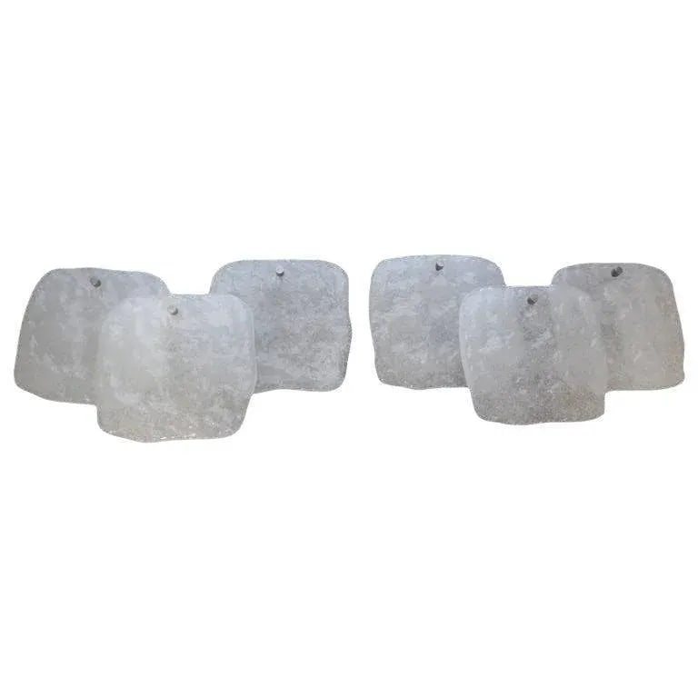 Mid-Century Modern Kalmar Ice Block Sconces-Pair - 7