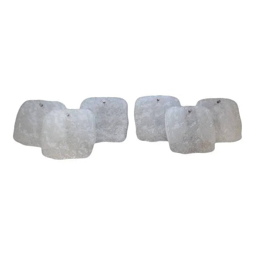 Mid-Century Modern Kalmar Ice Block Sconces-Pair - 8