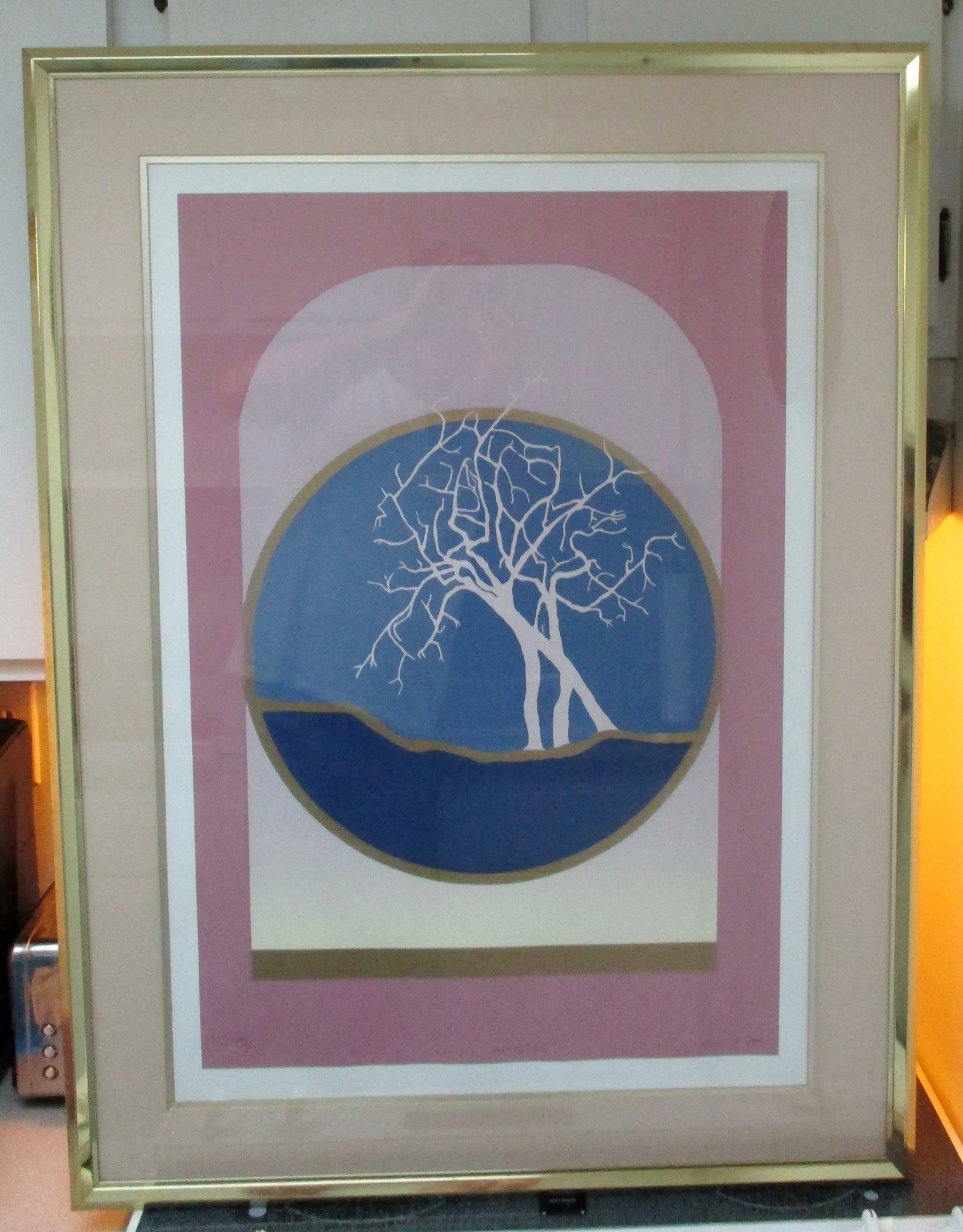 Late 20th Century "Morning Vigil" Abstract Serigraph by Bruce Capra, Framed - 13