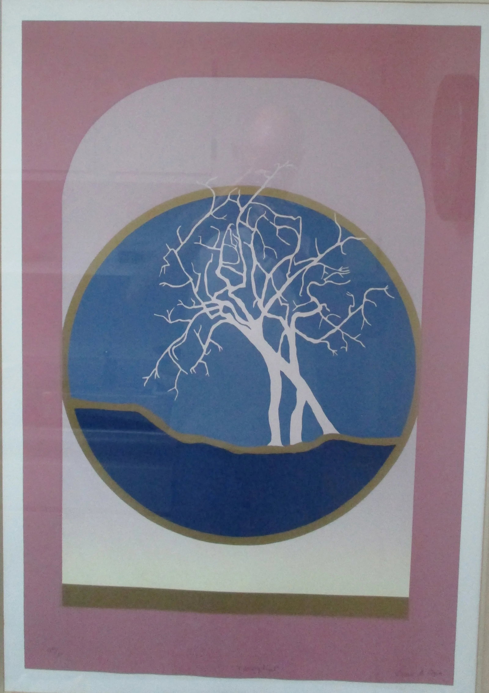 Late 20th Century "Morning Vigil" Abstract Serigraph by Bruce Capra, Framed - 2