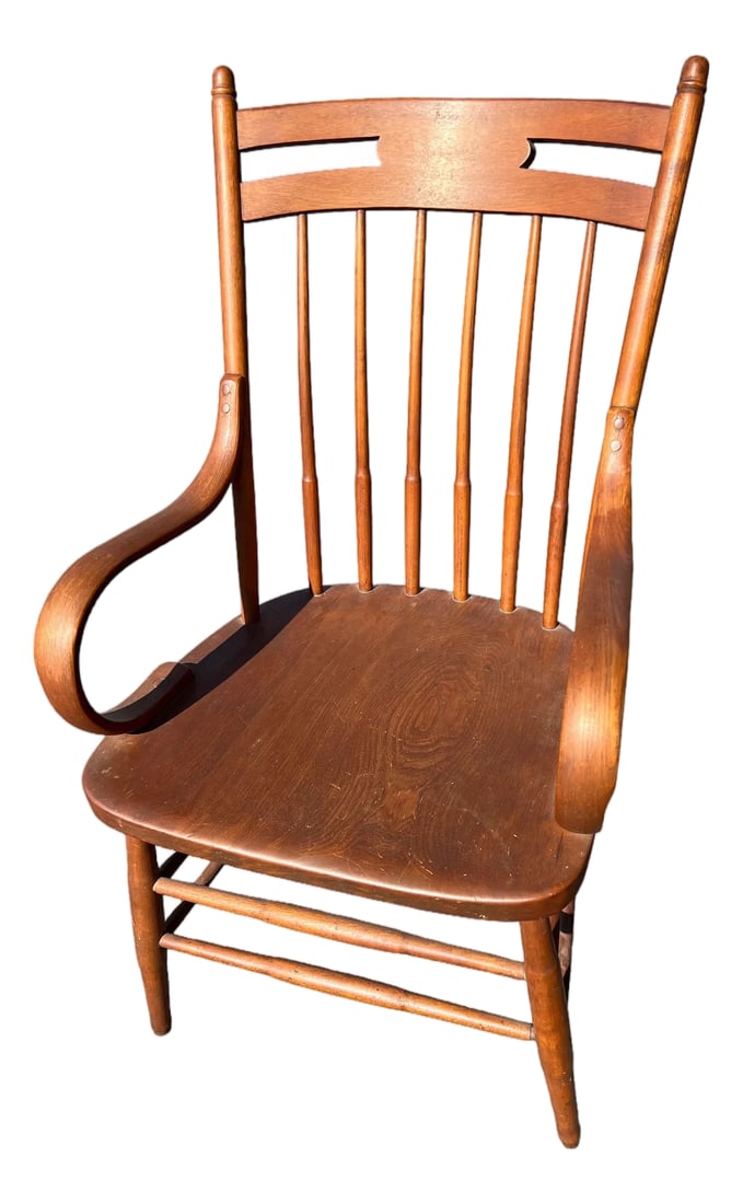 Antique English Arts and Crafts Windsor Stick Back Armchair (1 of 10)