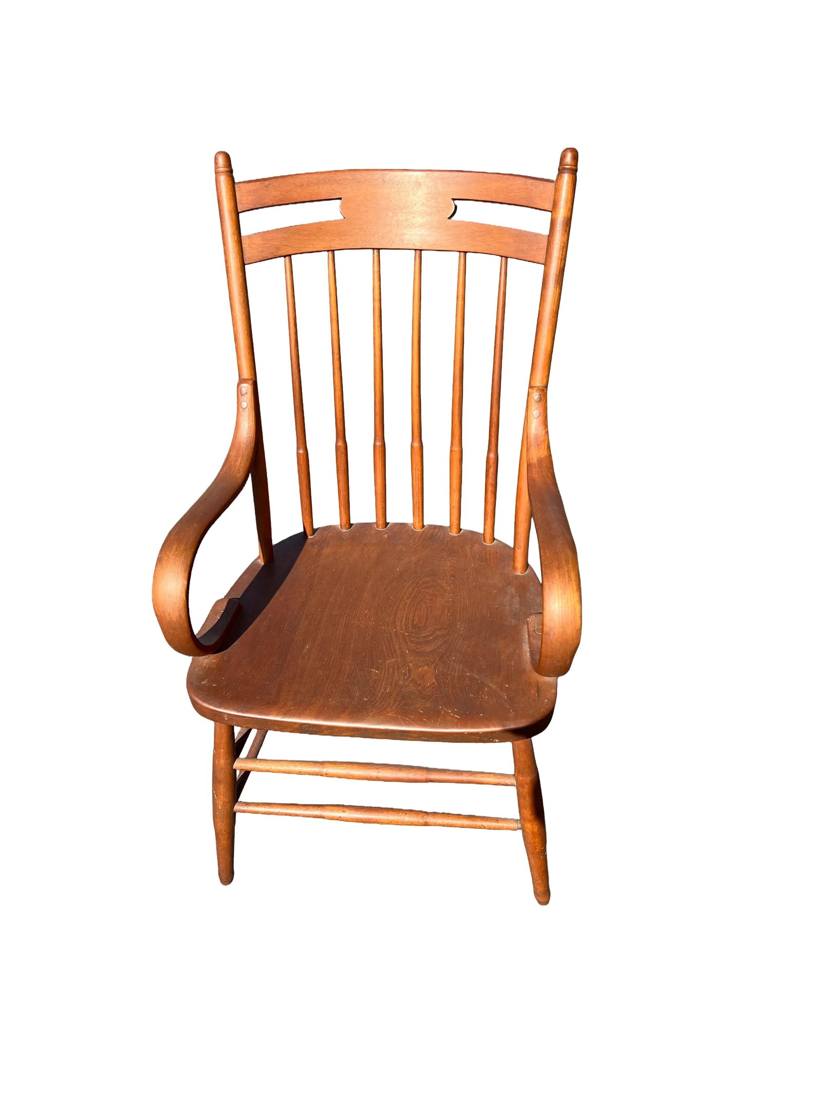 Antique English Arts and Crafts Windsor Stick Back Armchair - 2