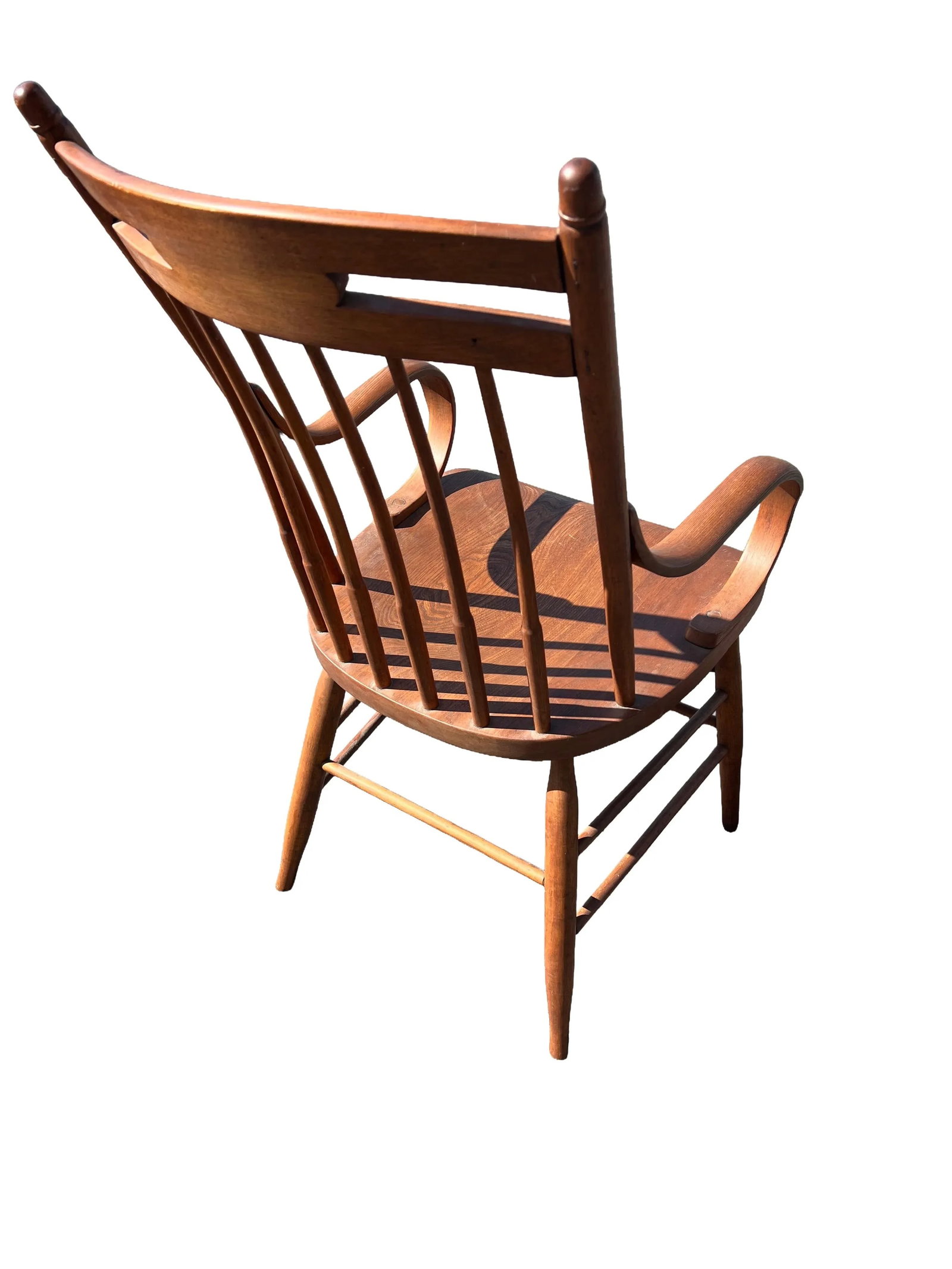 Antique English Arts and Crafts Windsor Stick Back Armchair - 3