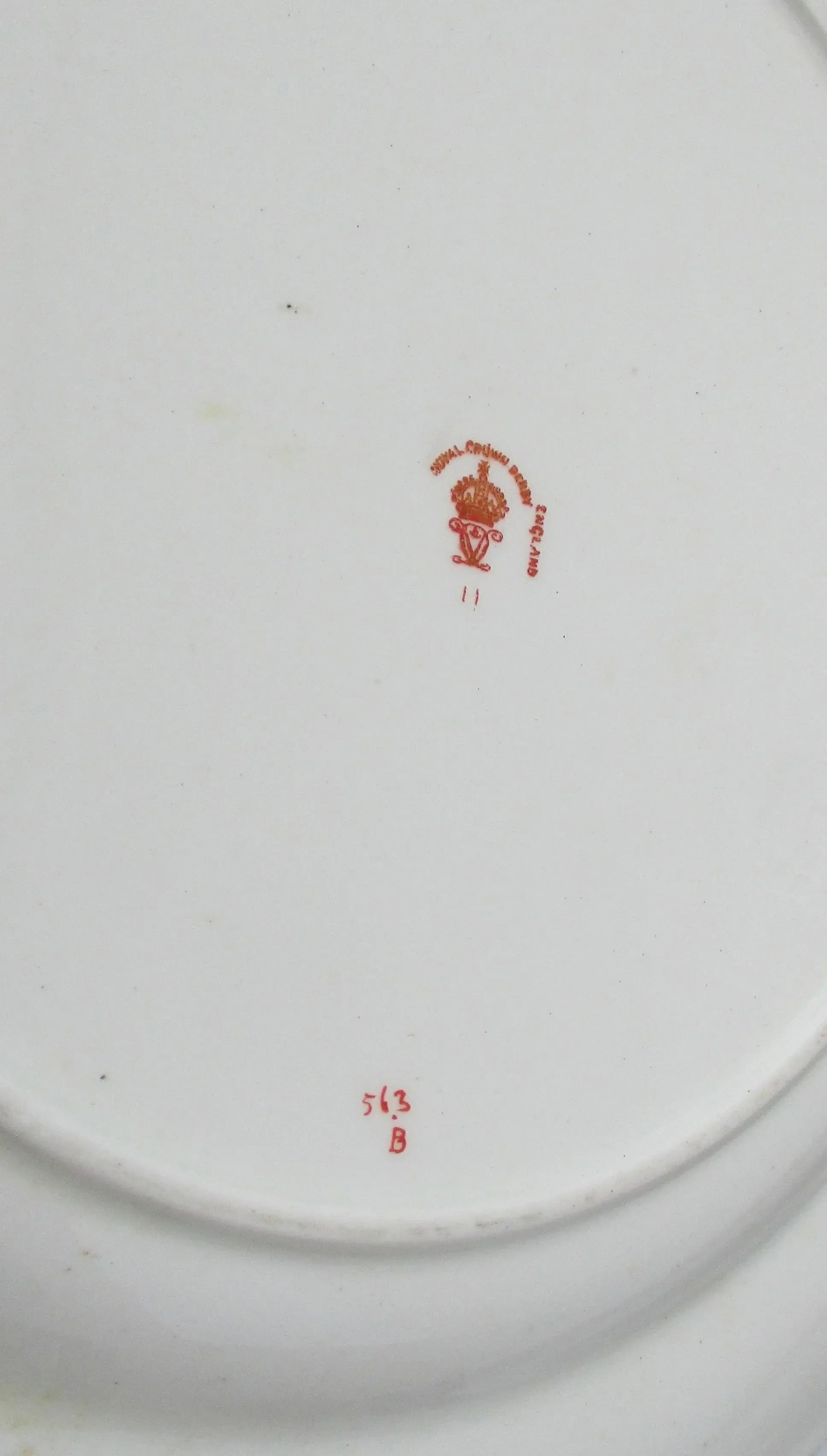 Vintage 20s Royal Crown Derby Porcelain Dinner Plates - Set of 5 - 4