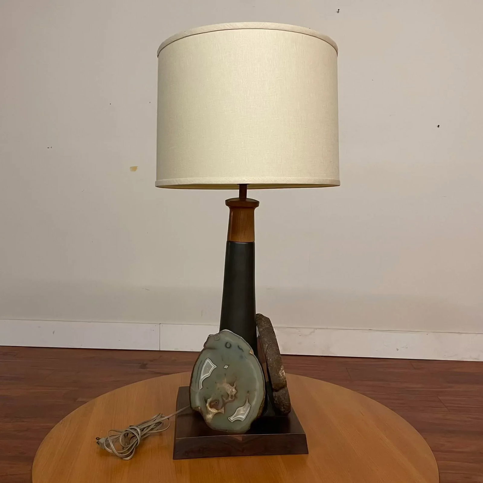Signed Martz for Marshall Studios Table Lamp With Agate Accent - 17