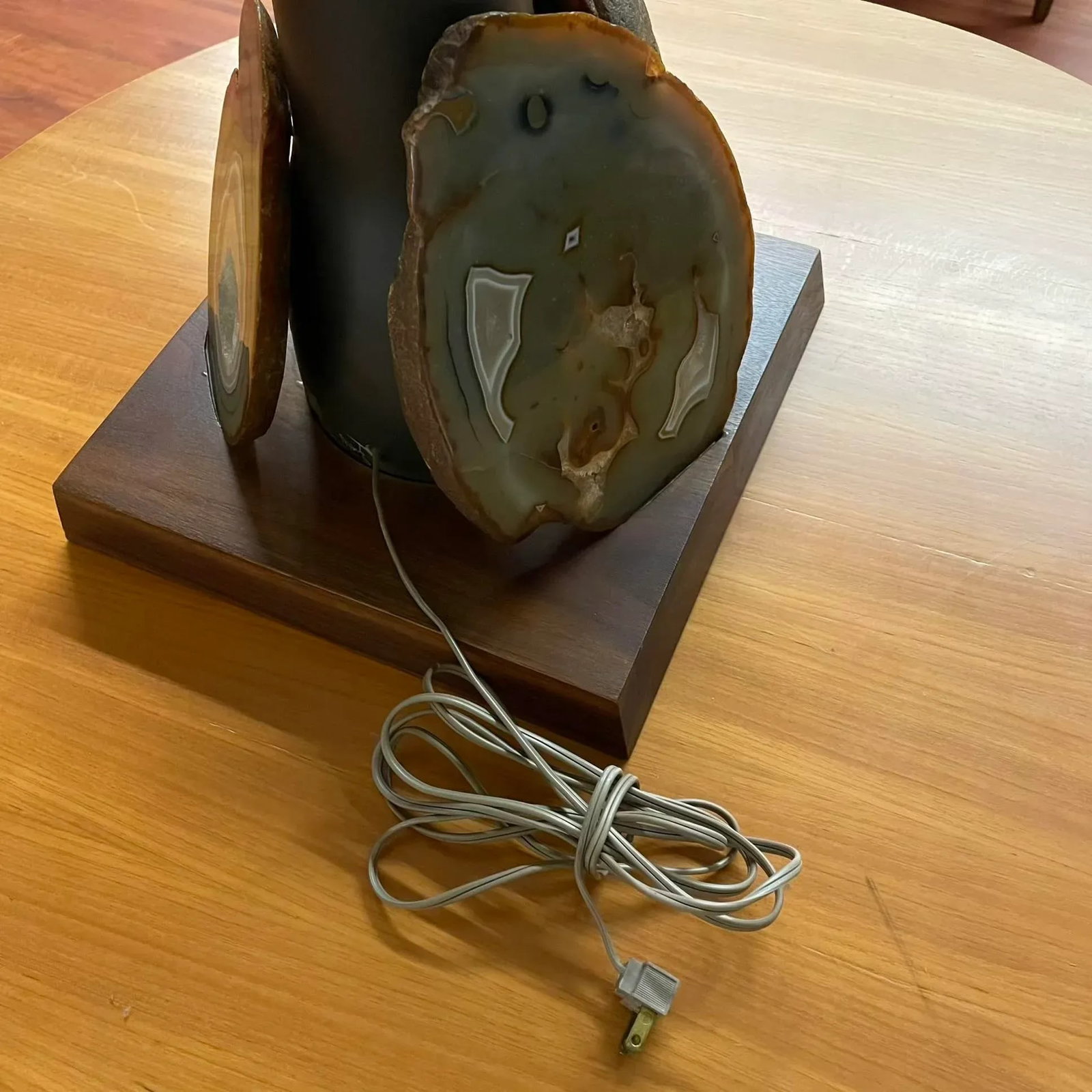 Signed Martz for Marshall Studios Table Lamp With Agate Accent - 8