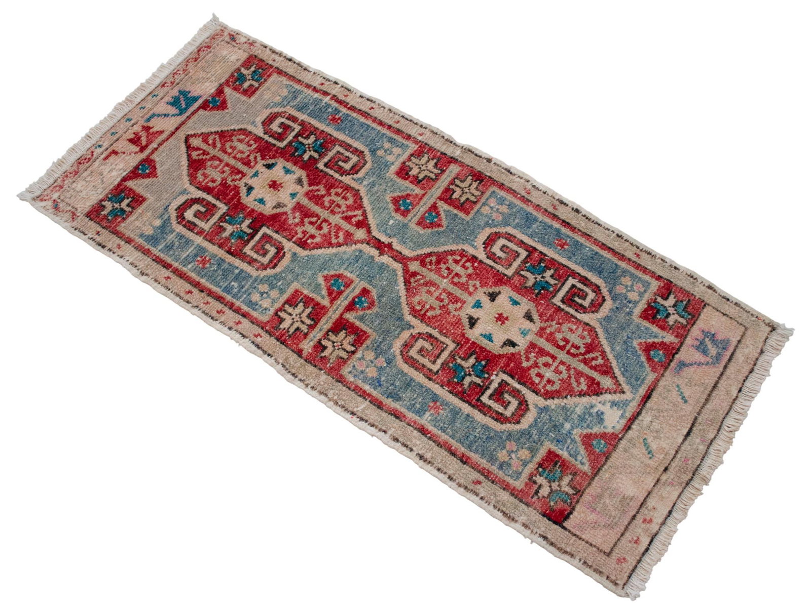 Hand Knotted Small Turkish Rug Doormat Entryway Rug Kitchen Decor - 2x3 Ft Approx - 6