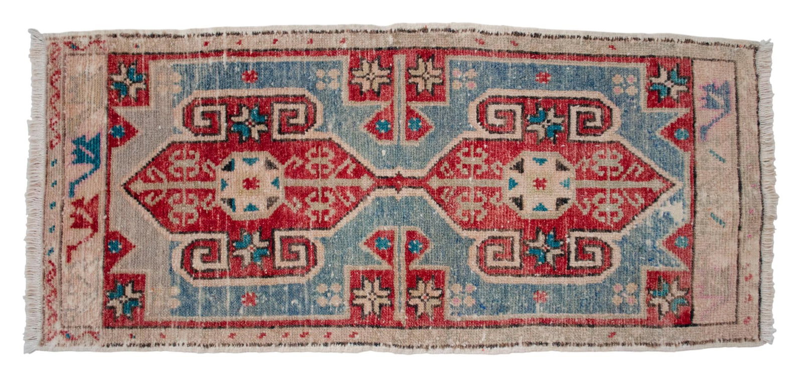 Hand Knotted Small Turkish Rug Doormat Entryway Rug Kitchen Decor - 2x3 Ft Approx - 7