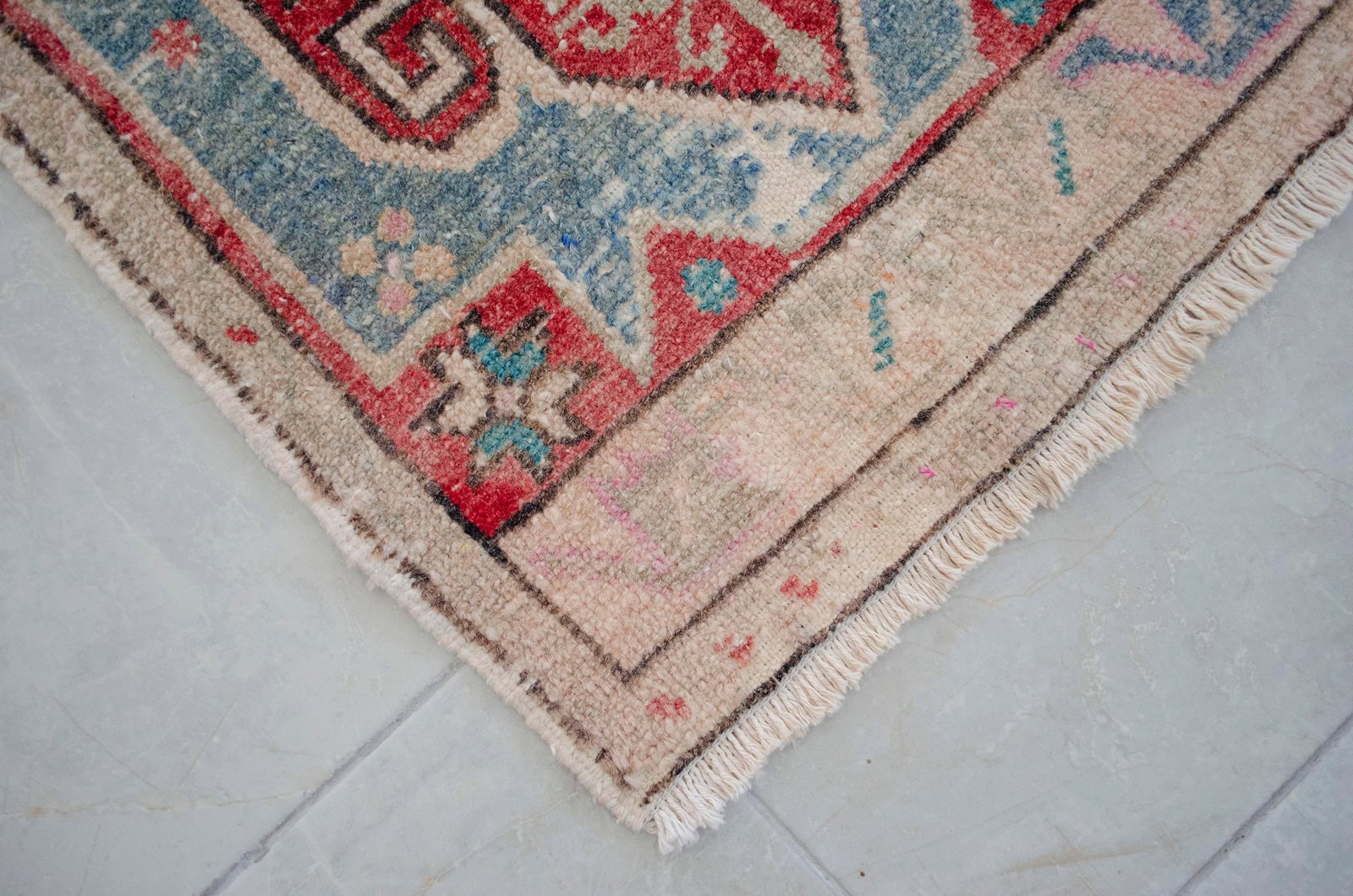 Hand Knotted Small Turkish Rug Doormat Entryway Rug Kitchen Decor - 2x3 Ft Approx - 8