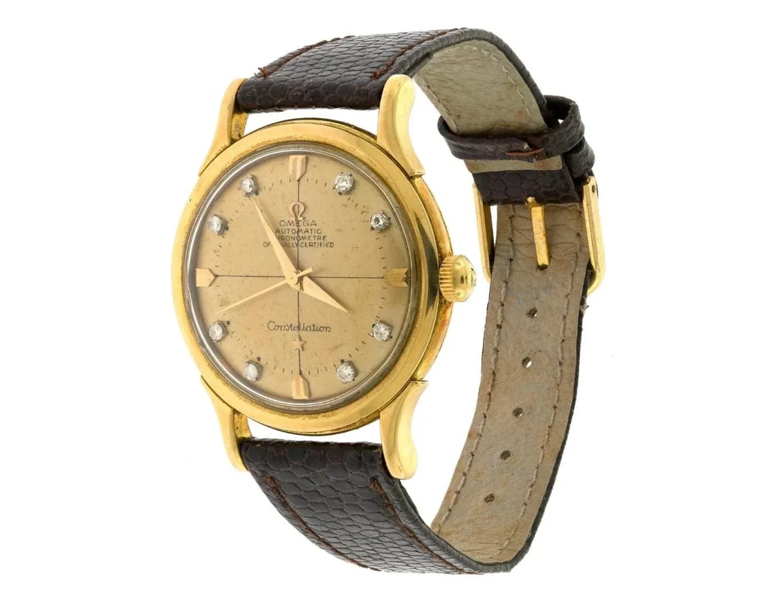 14k Gold and Diamond Omega Constellation Watch Vintage - 2
