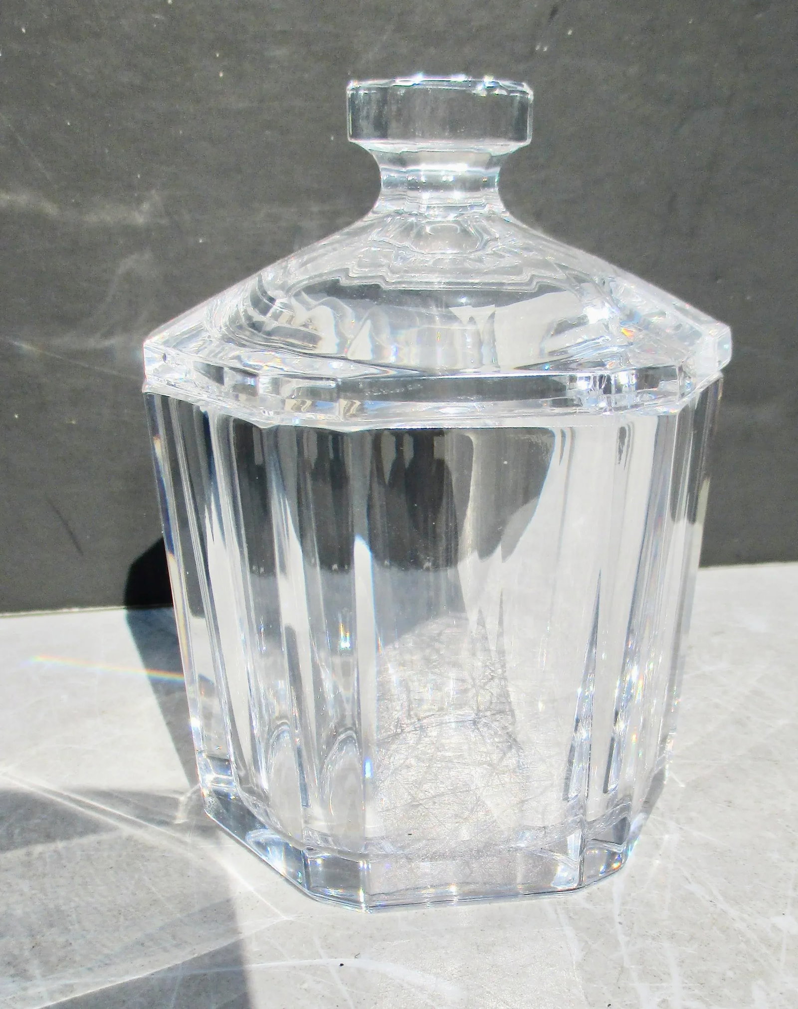 Orrefors Crystal Sugar Jar - 2