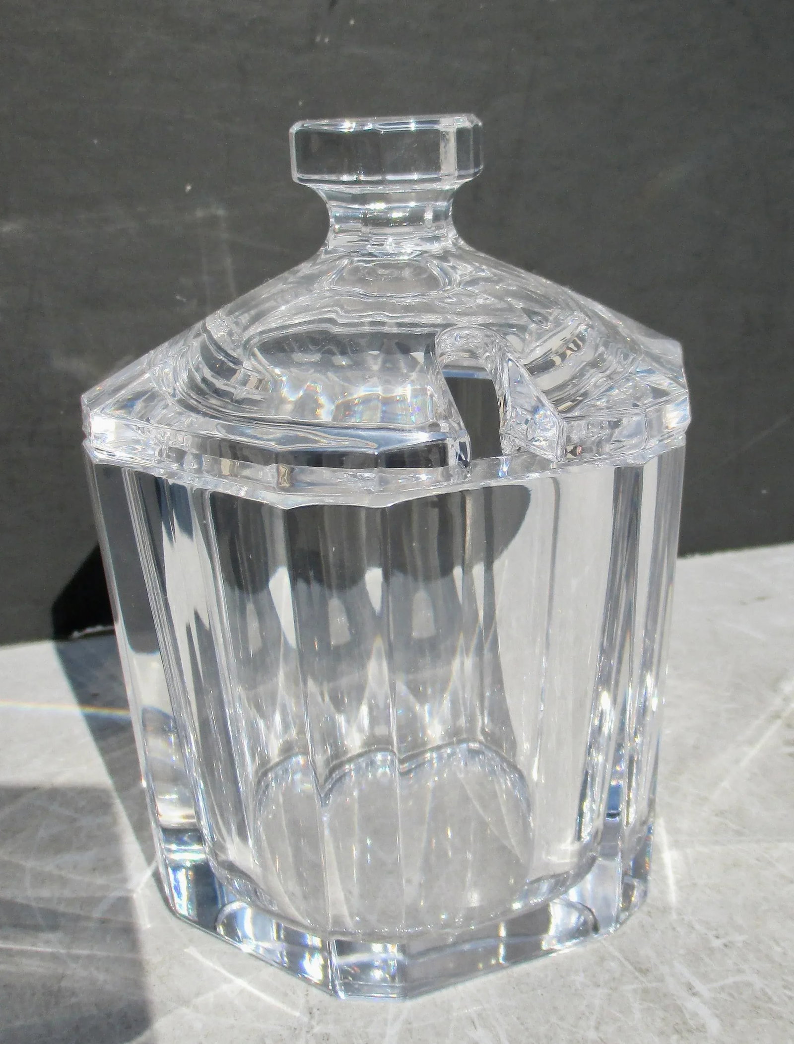 Orrefors Crystal Sugar Jar - 3