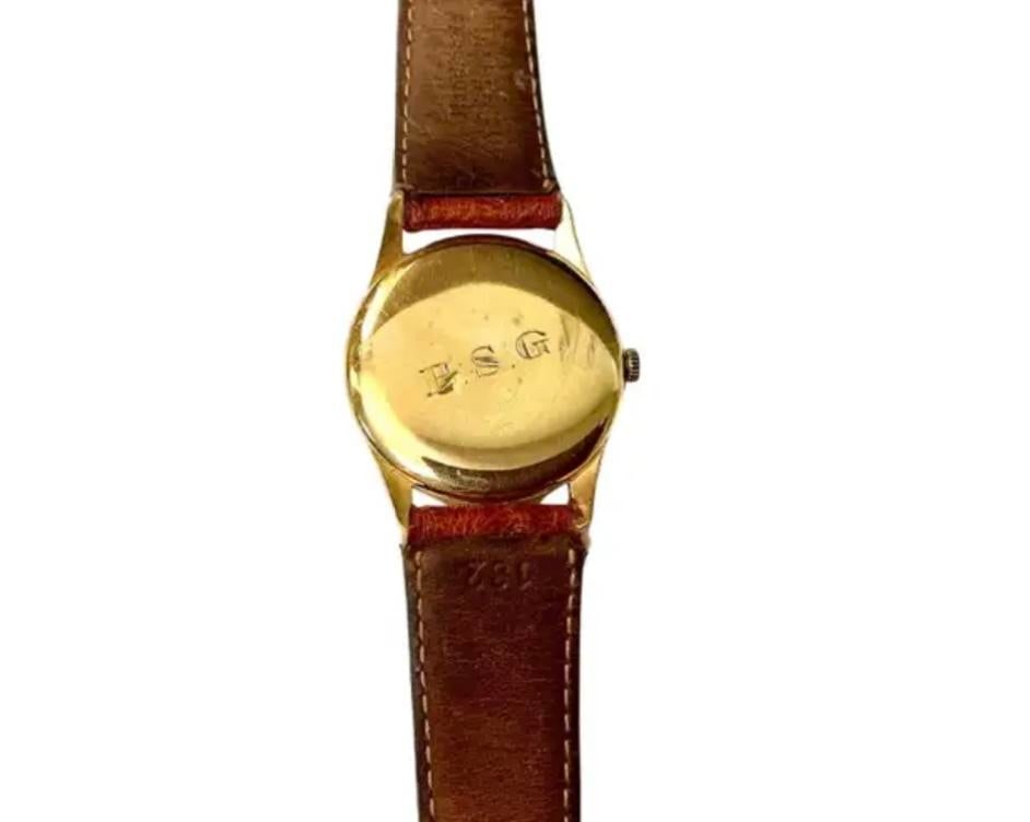 Longines Men's Wristwatch With French Leather Strap, Vintage - 4