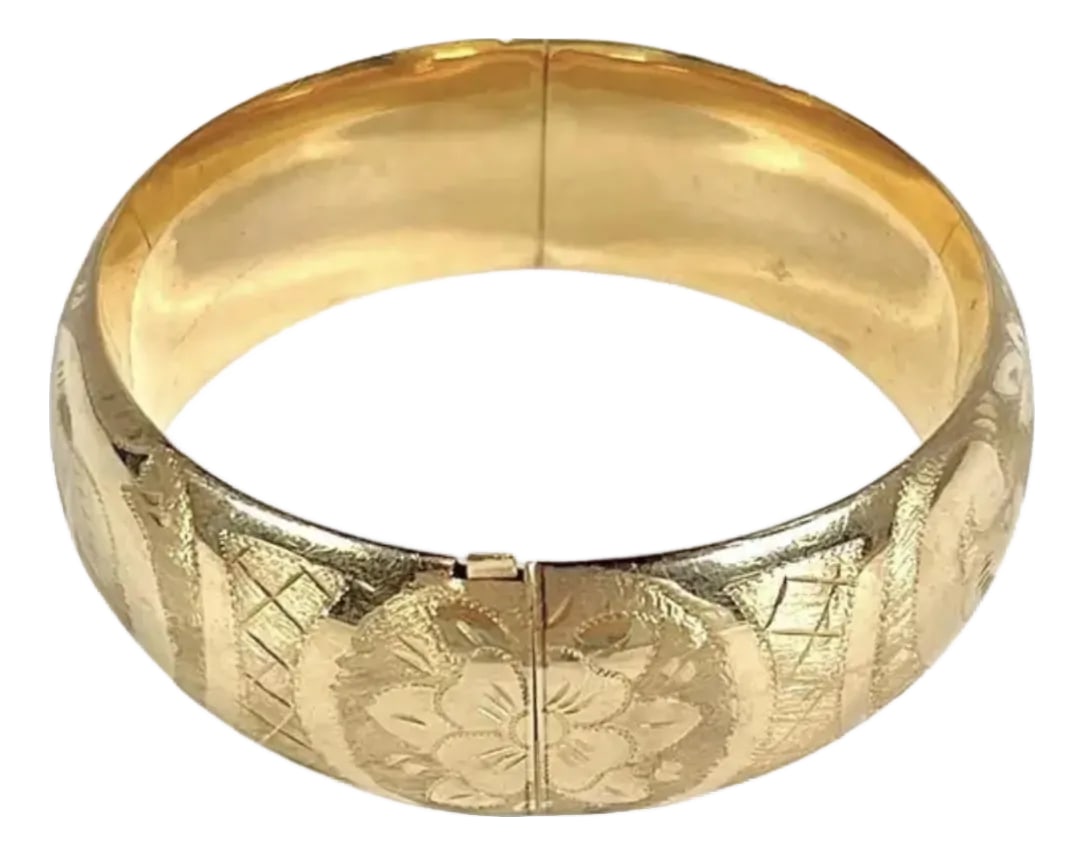 14k Gold Cuff Bracelet (1 of 8)