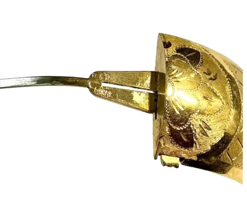 14k Gold Cuff Bracelet - 7
