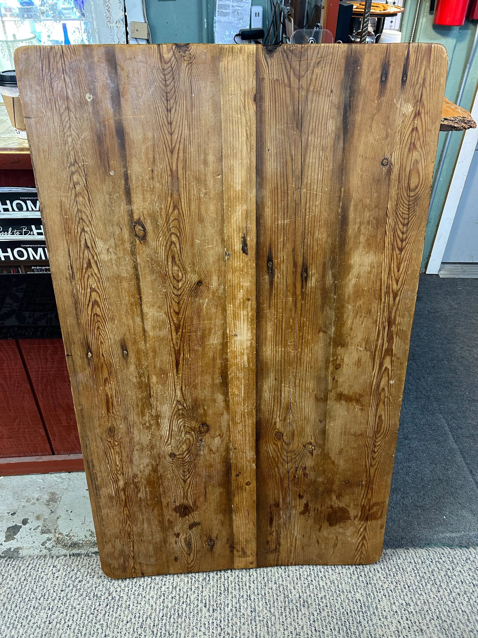 Rustic Pine Writing Desk With Single Drawer - 11