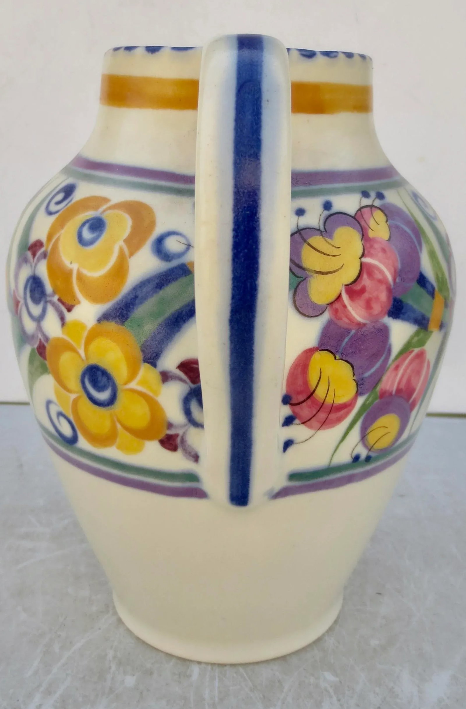 Poole Pitcher Circa 1930s England - 3