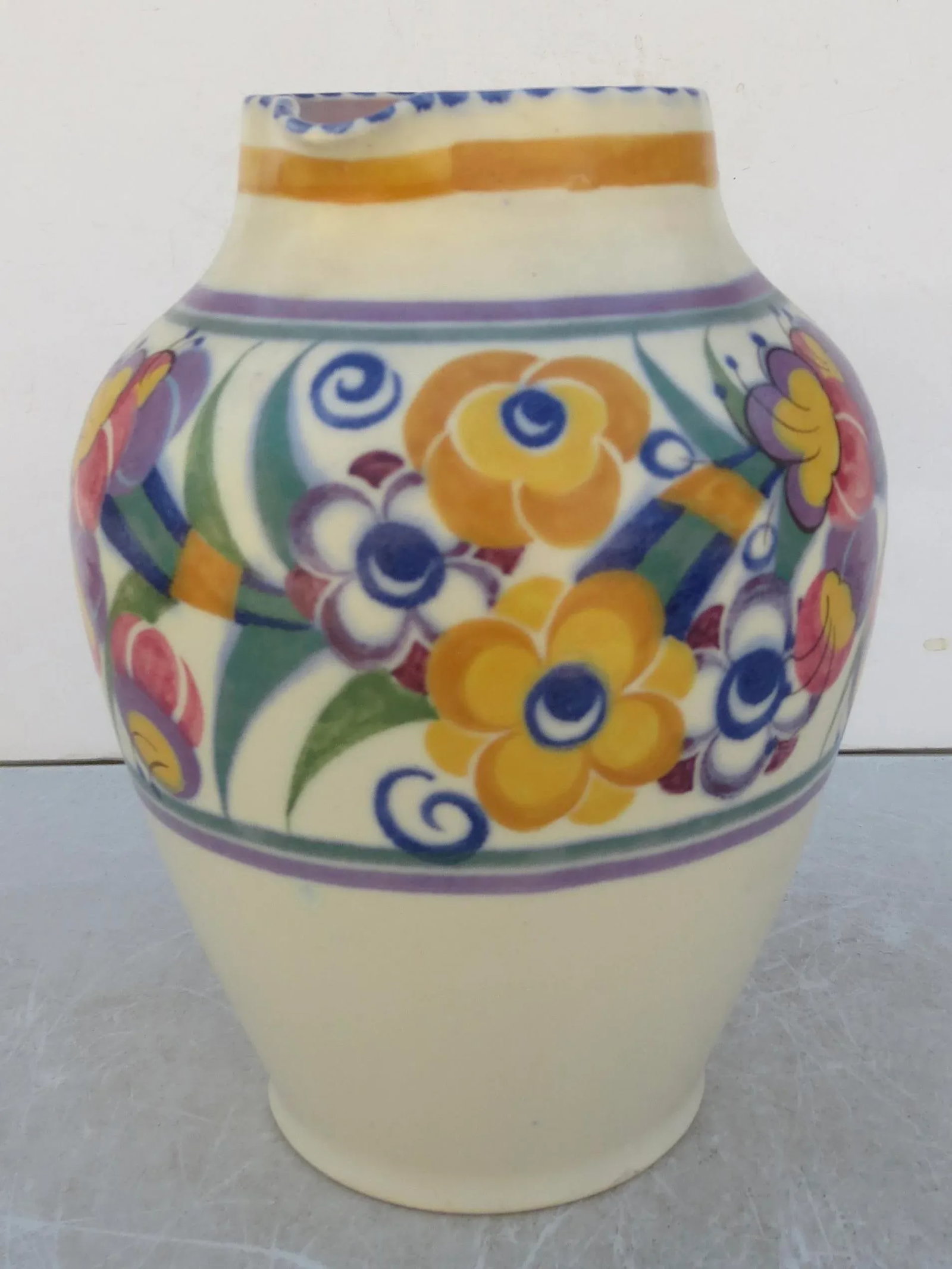 Poole Pitcher Circa 1930s England - 6