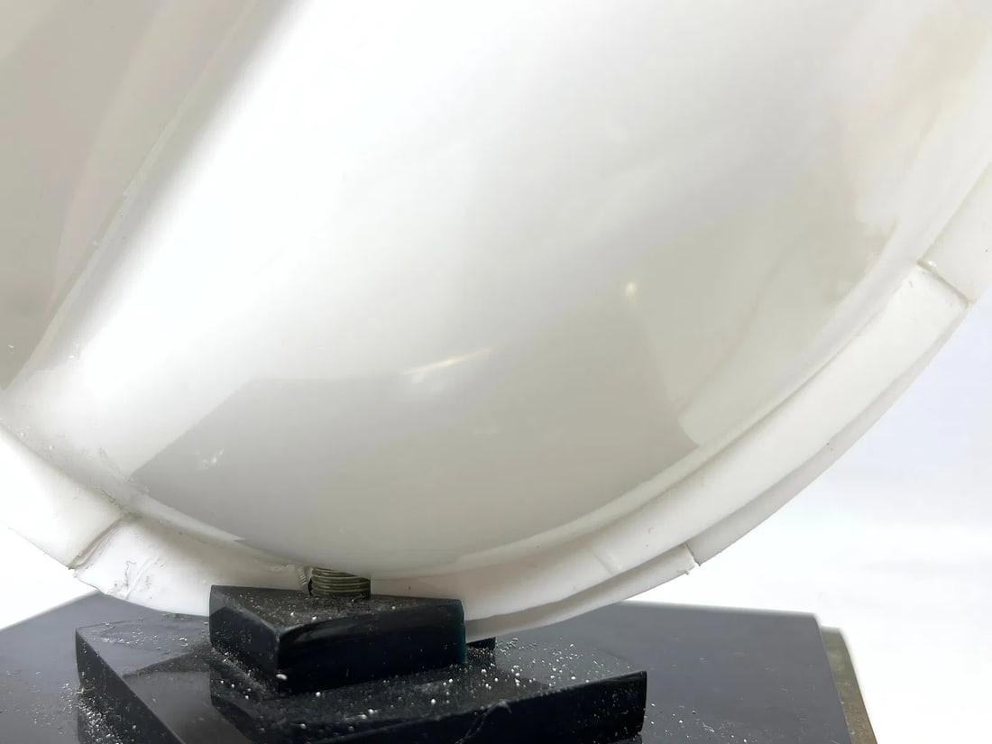 Two-Tone Rougier Clam Shell Acrylic Table Lamps - A Pair - 6