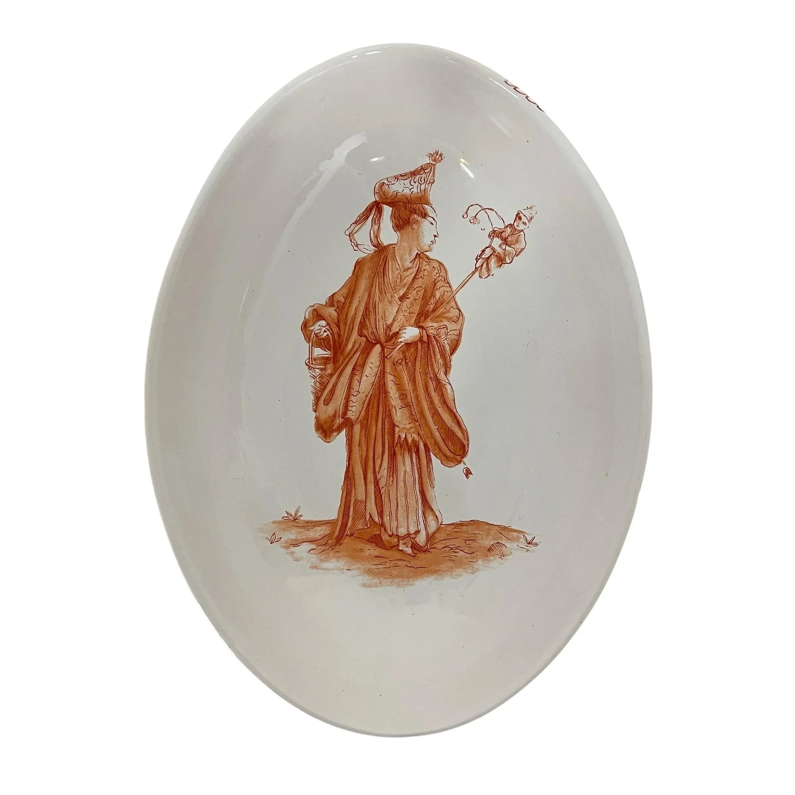 Vintage Mottahedeh Chinese Star God Lu Xing. Design Decorative Bowl - 2