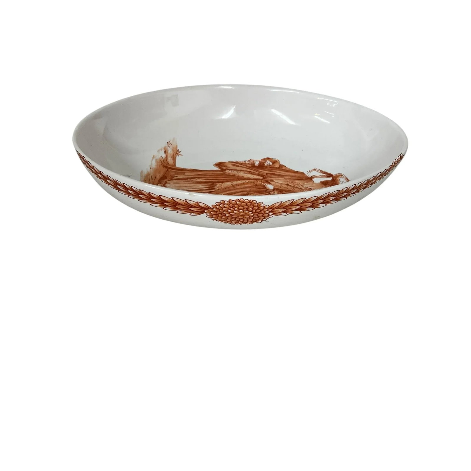 Vintage Mottahedeh Chinese Star God Lu Xing. Design Decorative Bowl - 5