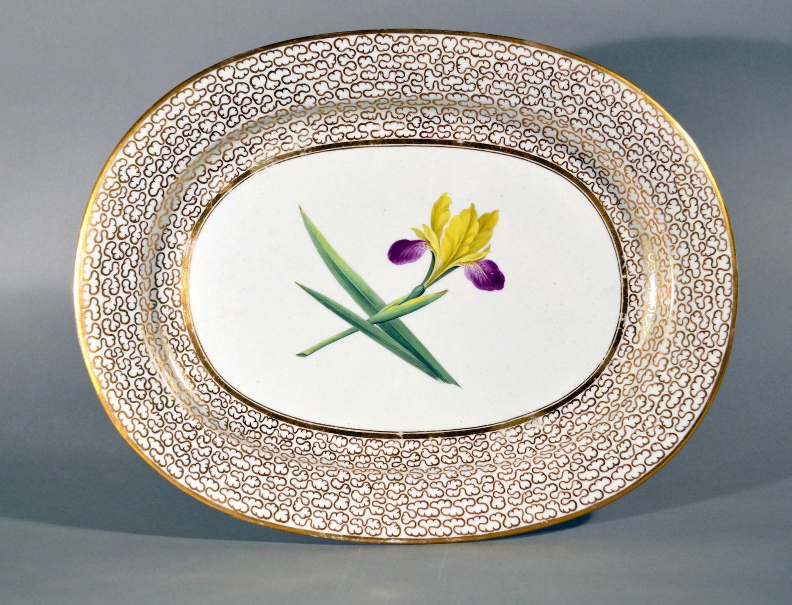 Antique English Chamberlain Worcester Porcelain Dish - 2