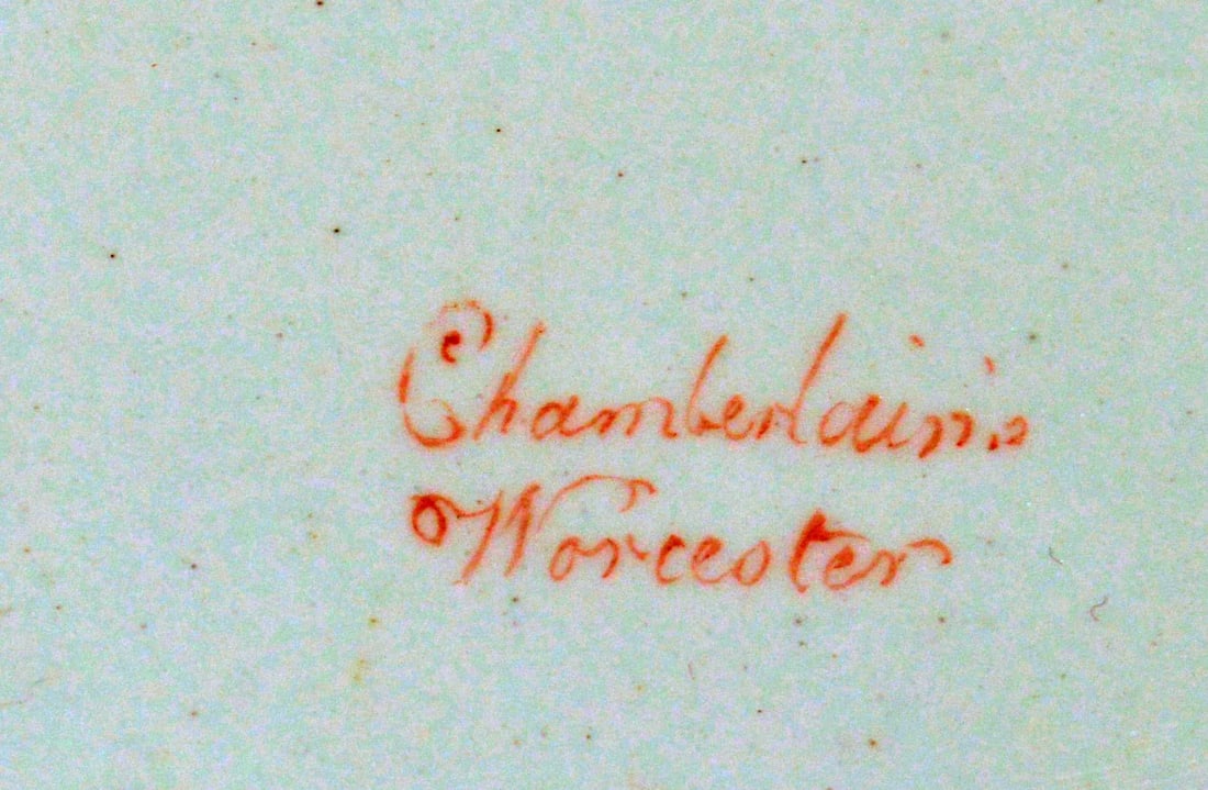 Antique English Chamberlain Worcester Porcelain Dish - 4