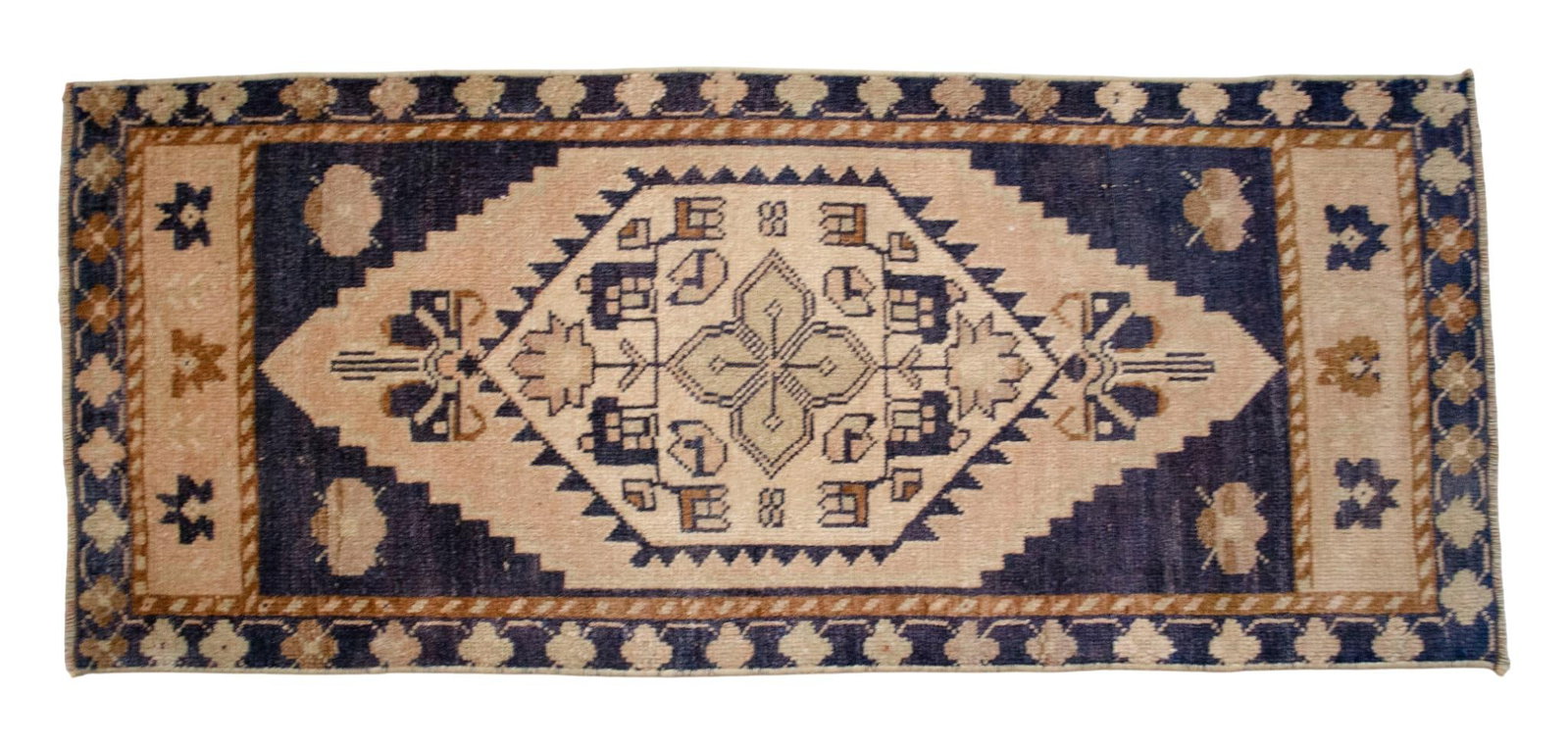 Hand Knotted Door Mat, Entryway Rug, Bath Mat, Kitchen Decor, Small Rug, Turkish Rug - 1"² - 5