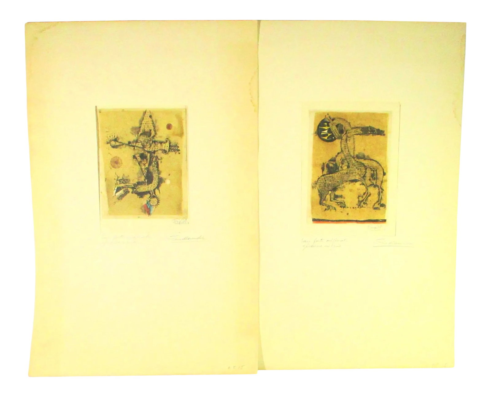 Johnny Gotthard Friedlaender Etchings --A Pair of 2 (1 of 9)