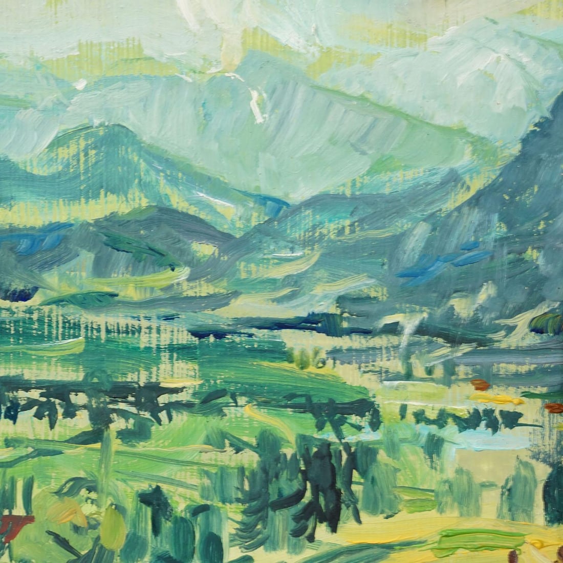 Bad Tölz, GaiÃŸach, 1978 – Oil Painting by Alexander Michael - 4