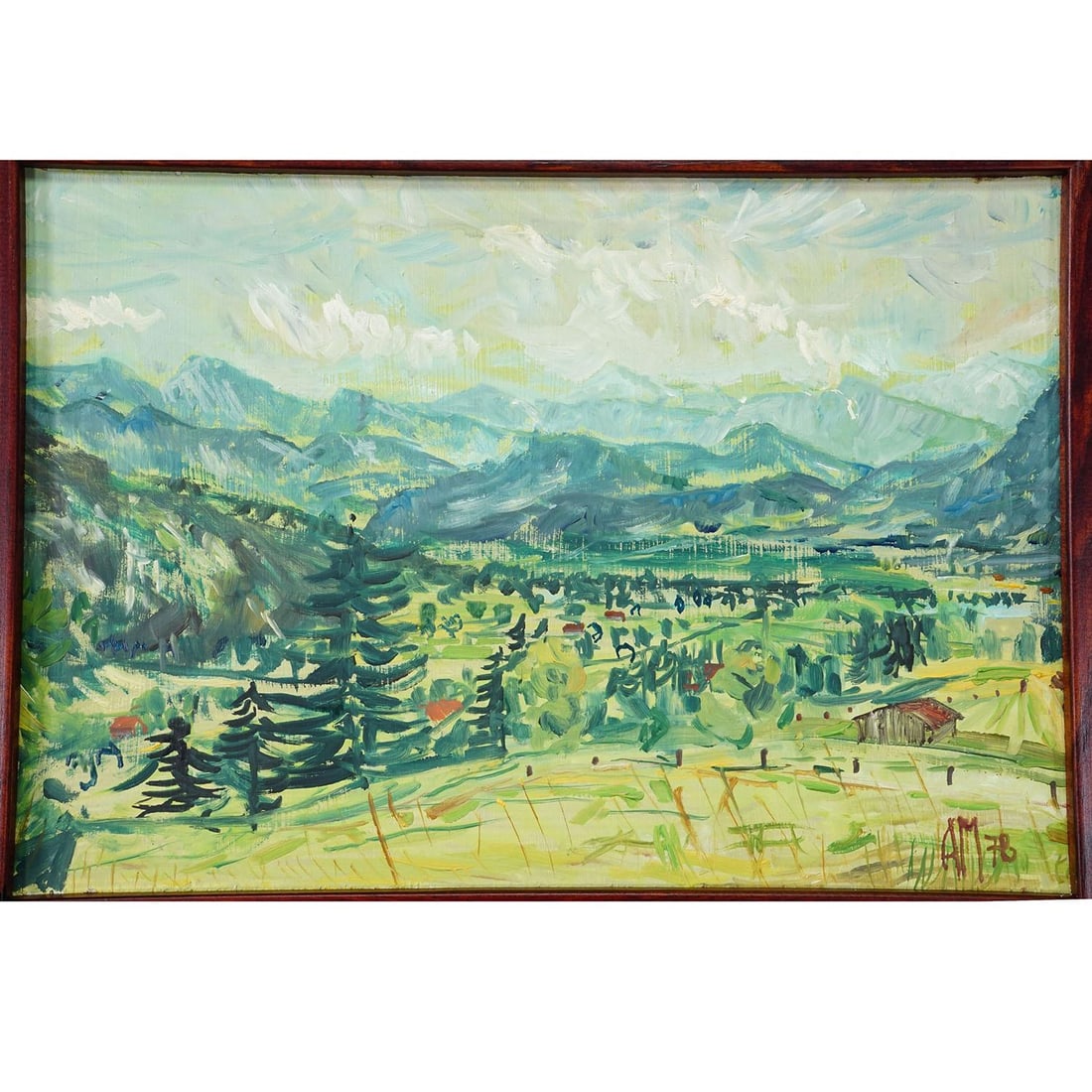 Bad Tölz, GaiÃŸach, 1978 – Oil Painting by Alexander Michael - 5