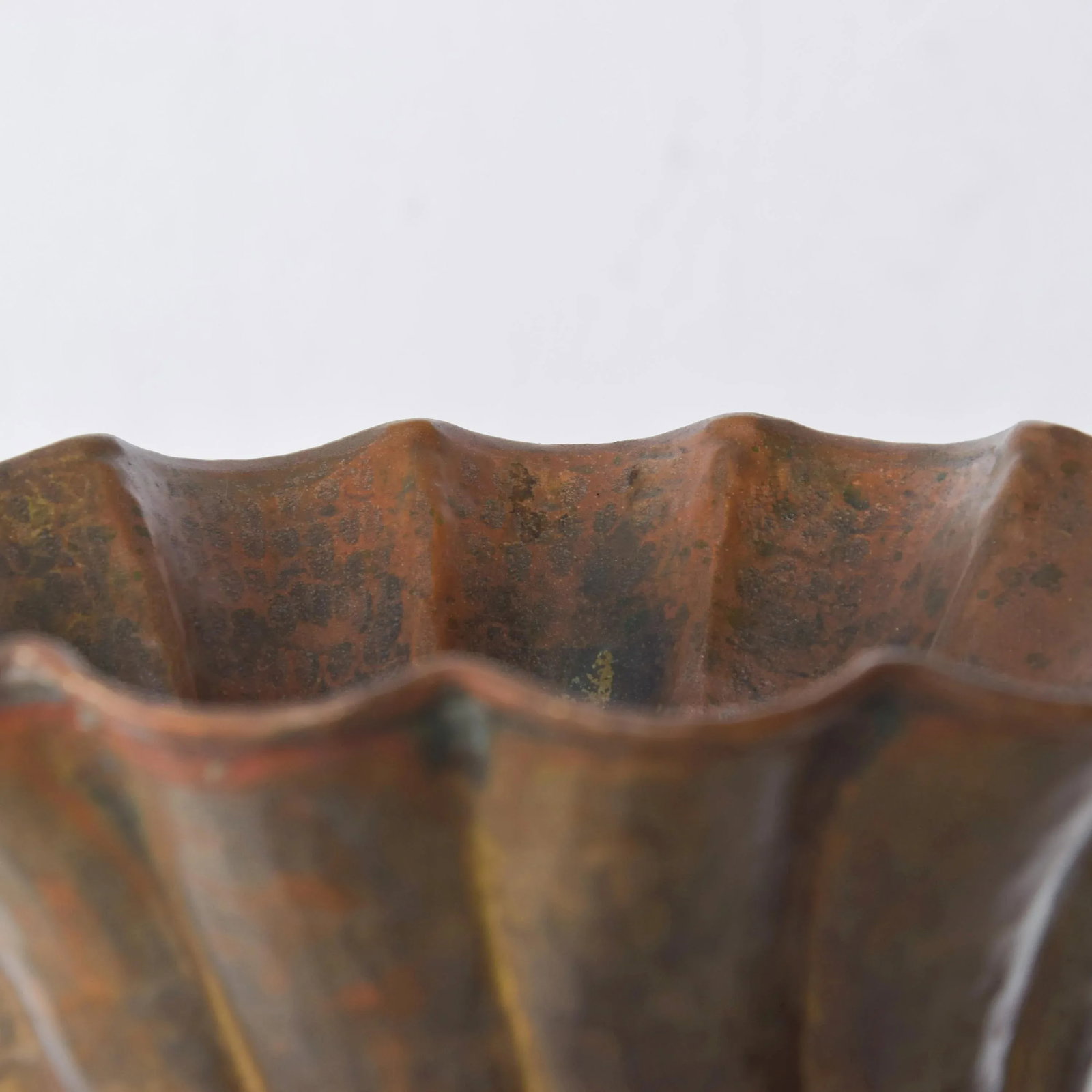 1950s Egidio Casagrande Italia Patinated Brass Vase - 8