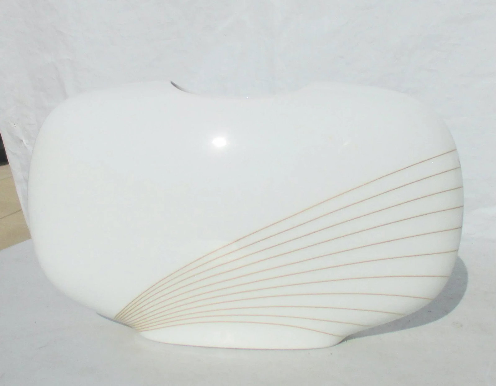 Hutschenreuther Gold and White Porcelain Vase Vintage 1980s' - 10